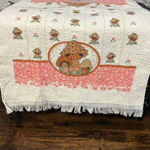 Vintage Cannon hand towels mushroom